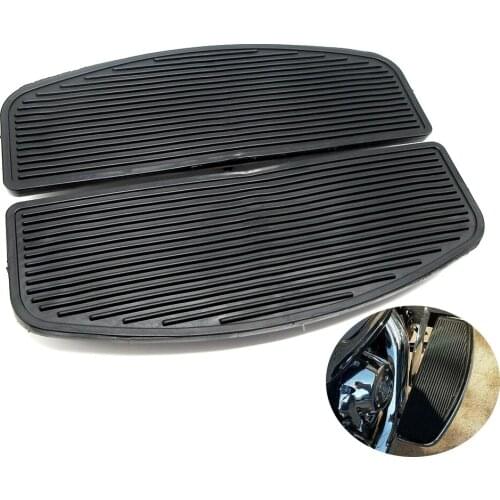 Front Rubber Rider Insert Footboard Floorboard Foot Peg Footrest Pad for Harley Road King Touring Softail Electra Glide
