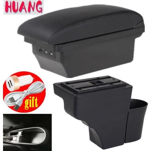 For Nissan Note Armrests central storage box car armrest box modification accessories with USB Easy to install