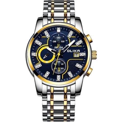 Luxury Watch Olika Authentic Waterproof Watch Mens Korean Fashion Mens Leisure Sports Quartz Watch Relojes Para Mujer Gifts