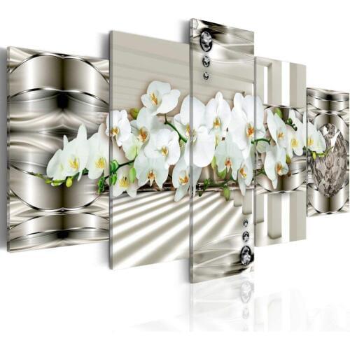 5 Piece Modern Canvas Oil Paintings Hd Print Flowers Painting Wall Modular Pictures For Living Room Art Bedroom Picture Frame