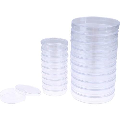 10Pcs polystyrene sterile petri bacteria dish laboratory medical supply indiameter sizes: 60mm Hot Sale
