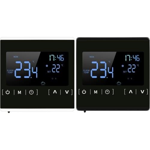 110V 120V 220V 230V Touch Screen Electric Heating Room Thermostat Temperature Controller Thermoregulator 16A Floor Heat