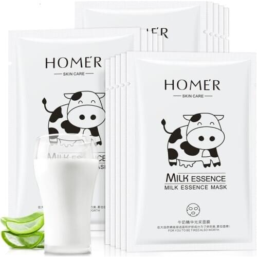 3pieces Milk Essence Whitening Depth Replenishment Oil-control Moisturizing Facial Sheet facial Mask Brighten Skin Tony Moly