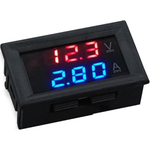 DC 0-100V 50A 100ADual Display Ammeter Voltmeter Modified Automotive Voltage Test Display Meter Digital Voltage Measure