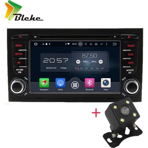Android 6.0.1 Octa Core 7 Inch In Dash Car DVD Player For Audi A4 2002-2008 With Canbus WiFi 4G GPS Navigation BT Radio Free Map