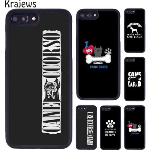 Krajews Cane Corso Mastiff Quotes Phone Case For iPhone 5 6S 7 8 Plus 11 12 Pro X XR XS Max Samsung Galaxy S6 S7 S8 S9 S10