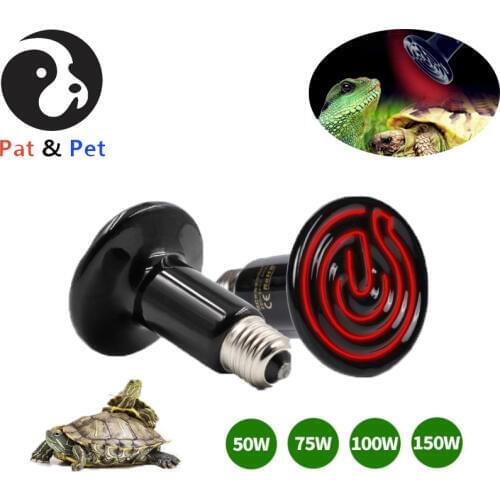 1 Pack Ceramic Reptile Heat Emitter Lamp Upgraded Thicker Infrared Heat Emitter Heater Bulb for Reptile Amphibian Pet Lizard