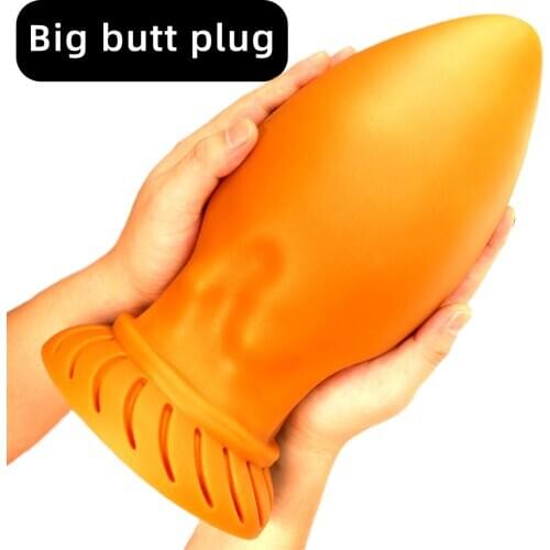 Golden Horn Super Huge Butt Plug Heavy Speculum Anal Sex Toys Silicone Prostate Massager Anus Stimulator Sex Toys Product Shop
