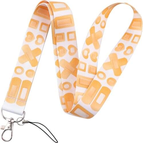 New Arrival 1 Piece Top Quality Medical Tool Bandage Style Nurse ID Card Badge Holder Neck Lanyard Keychains Lanyard Phone Strap