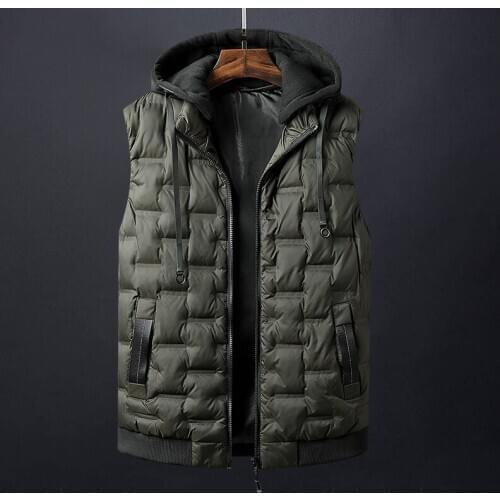 Autumn And Winter New Loose Personality Versatile Work Clothes Vest PureCasual Shoulder Mens Fashion Cotton ves