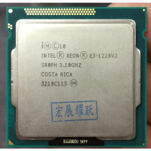 Intel Xeon Processor E3-1220 v2 E3 1220 V2 (8M Cache, 3.1 GHz) Quad-Core Processor LGA1155 PC Computer Desktop CPU 1220v2