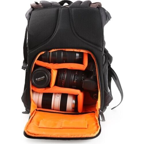 Prowell Large Capacity Photography Camera/Video Bag DSLR Camera Backpack with Rain Cover For Nikon Canon Camera 15.6'' Laptop