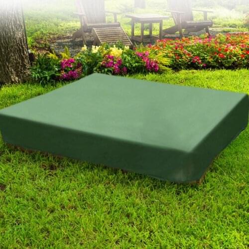 Sandbox Canopy Cover Dustproof Waterproof Sandpit Pool Covers With Drawstring Bunker Outdoor Garden Oxford Shelter Sandbox Cover