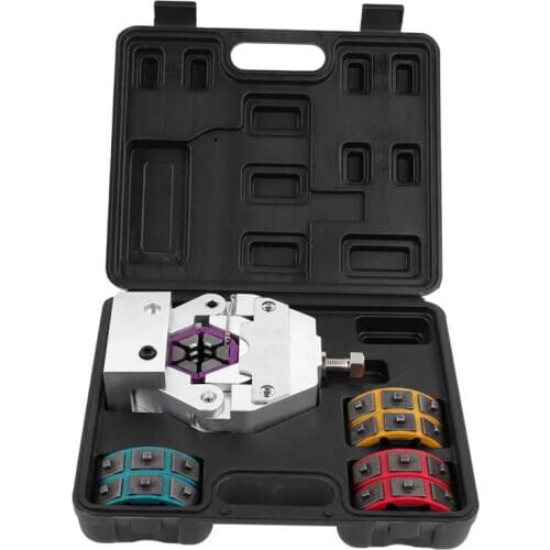Manual A/C Hose Crimper Kit Portable Air Conditioning Hose Crimping Tool with Dies Automotive Repair Tool