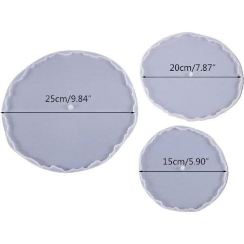 Crystal Epoxy Resin Mold Three-layer Fruit Tray Casting Silicone Mould DIY Crafts Desktop Decoration Making Tools E56C