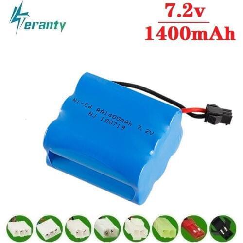 T Model ) 7.2v 1400mah NiCD Battery For RC toys Car Tanks Trains Robot Boat Gun Ni-CD AA 700mah 7.2v Rechargeable Battery 1Pcs