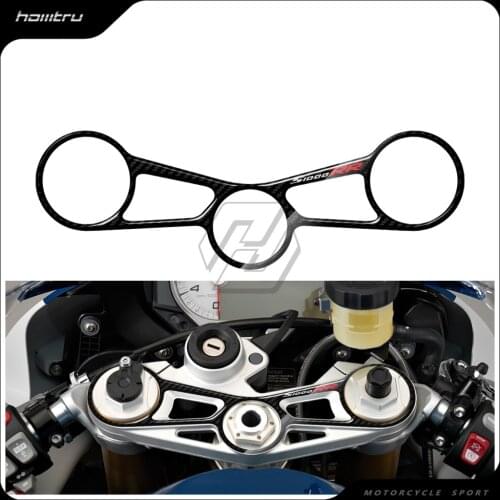 3D Carbon-look Upper Triple Yoke Defender Case for BMW S1000RR 2015-2017