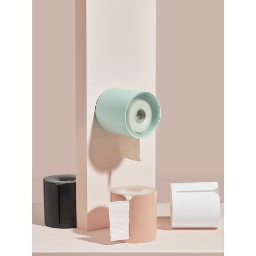 Bathroom Creative Punch-Free Incognito Waterproof Tissue Box Home Bathroom Toilet Plastic Paper Holder