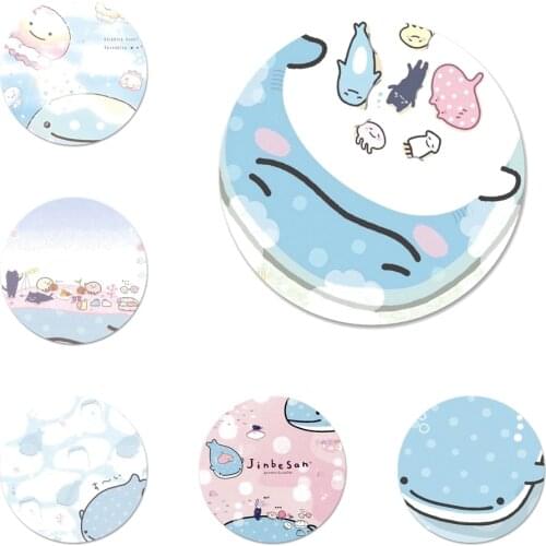Japan kawaii Whale Shark Badge Brooch Pin Accessories For Clothes Backpack Decoration gift 58mm