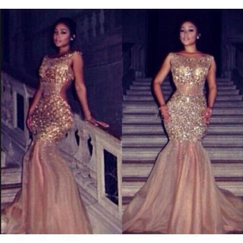 New Arrival 2018 Attractive sexy backless Mermaid Long Beading vestidos para festa free shipping prom gown bridesmaid dresses