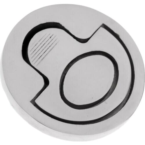 316 Stainless Steel Round Flush Ring Pulls Recessed Hatch Door Drawer Handle Marine Boats Hardware, 50mm 2 inch