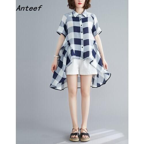 Anteef Women's Plaid Shirts