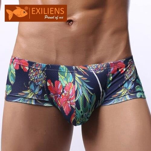 EXILIENS Brand New Sexy Men Boxer Print Mens Boxers Underwear Cueca Masculina Ropa Interior Hombre Calzoncillos Slip Sous M-2XL