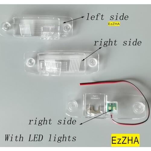 EzZHA For Kia Rio X-Line 2017 2018 Car Rear View Backup Camera Bracket License Plate Lights Housing Left / Right Side