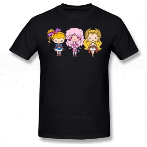 Jem T Shirt Lil CutiEs Eighties Ladies T-Shirt Beach Male Tee Shirt Plus size 100% Cotton Printed Cute Short Sleeve Tshirt