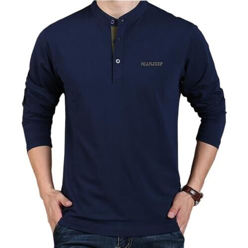 Men t shirt high quality Spring Autumn brand cotton Slim casual long sleeves men t-shirt Tshirts Fitness Male T-shirt