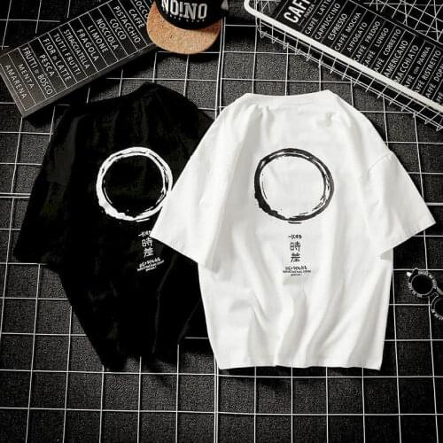 Tshirt man women summer new simple short sleeve t-shirt Korean oversize fashion Half Sleeve T-Shirt Large Mens cool streetwear