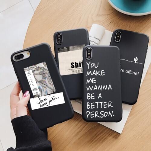 For Samsung Galaxy A51 A50 A71 A70 A10 A10e A20e A81 A91 A30 A40 A7 A8 A9 A6 Plus 2018 M30S Funny Quote Ins Silicone Case Cover