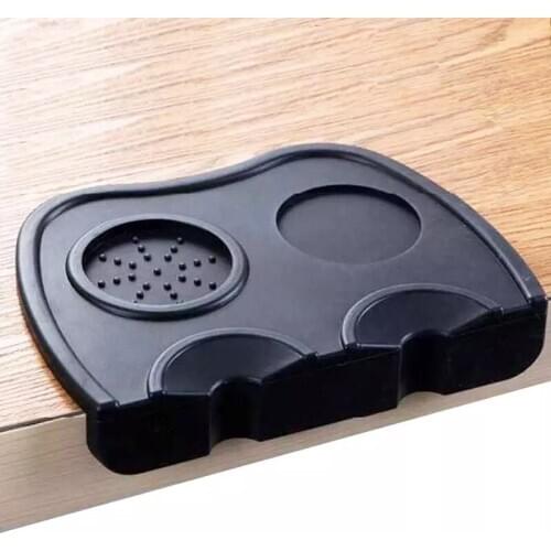 Tamper Holder Mat Silica Gel Black Coffee size S M Lesterilla Tamper Espresso Coffee Corner темпер تامبر باد ماكينة صنع القهوة