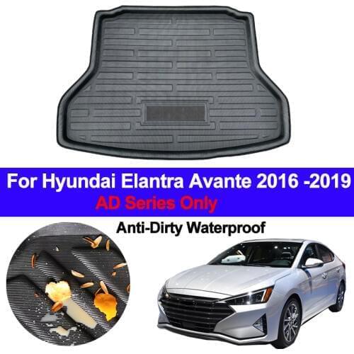 Car Rear Boot Cargo Liner Tray Trunk Floor Carpet Mats Carpets Pad Anti-dirty For Hyundai Elantra Avante 2016 2017 2018 2019