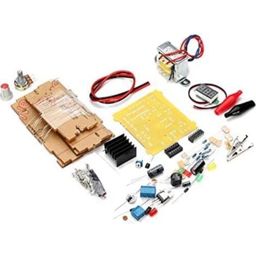 LM317 1.25V-12V Continuously Adjustable Regulated Voltage Power Supply DIY Kit
