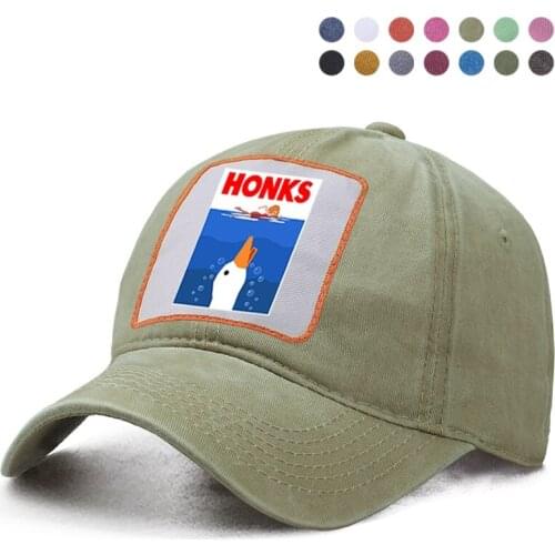 Cartoon Cute Honks Baseball Cap Dad Solid Trucker Snapback Bone Hat Harajuku Street Casquette Hats Woman Ponytail Berets Caps