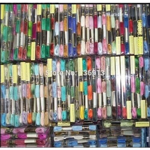All Different Colors Cross Stitch / Embroidery Floss Yarn Thread / Total 250 pieces
