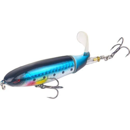 1PCS 8cm 11.6g Popper Fishing Lures Swimbait Floating Bait Surface Wobblers Top Water Isca Artificial Fishing Tackle