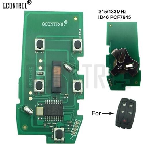 QCONTROL Car Remote Key Electronic Circuit Board 315 433MHz for Land Rover for Range Rover Freelander 2 LR2 Sport ID46 PCF7945