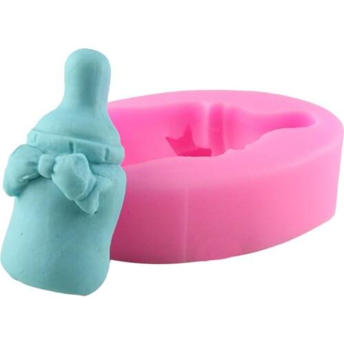 Baby Feeding Bottle Silicone Mold Fondant Cake Decorating Resin Clay Soap Molds Chocolate Candy Baking Tools
