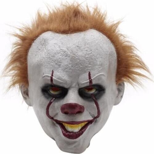 Horror Clown Mask Scary Killer Clown Mask Halloween Terror Joker Movie Payday Full Face Latex Mask