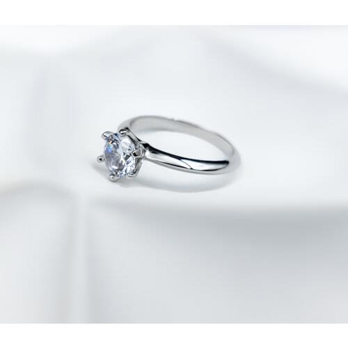 Exquisite High End Sterling Silver Female Ring Couple Courtship Jewelry Wedding Anniversary Holiday Gift