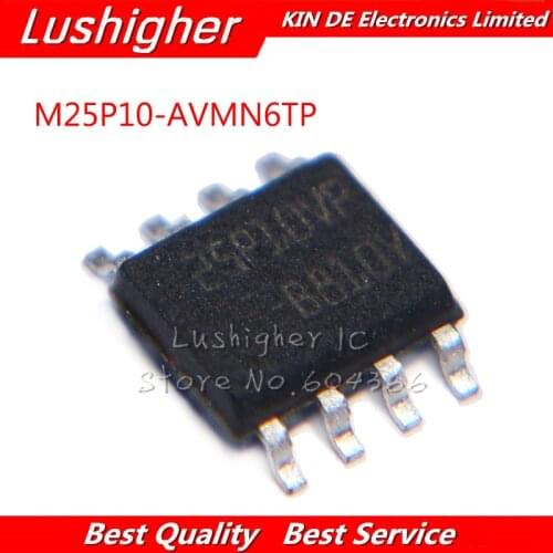 10pcs M25P10-AVMN6TP M25P10-VMN6TP 25P10VP M25P10 SOP8 New Original