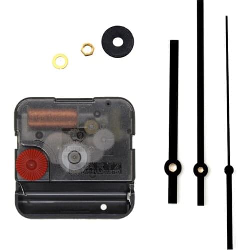 12888 6mm Screw Length Movement Clock Accessory Quartz Plastic Sweep Movement With Black Hands 1# DIY Clock Kits