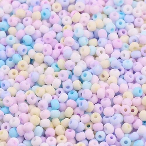 300pcs 3mm Small Round Matte Opaque Glass Loose Spacer Seed Beads Wholesale Bulk Lot For Jewelry Making DIY Findings