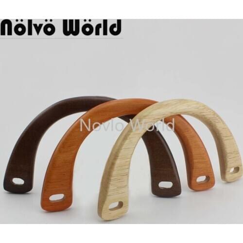 4-10 pieces 4 colors 15*8cm Arch Bridge Shaped Quilting Crafts Supply For Design Wood Backpack Bag Purse Small Handle Parts