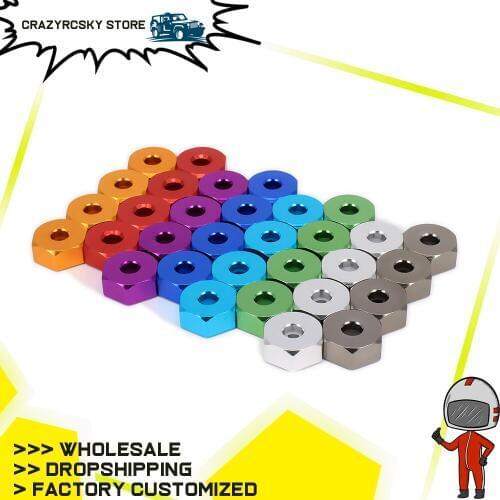 4PCS 12mm wheel hex hub adapter 5mm thick for axial yeti rock racer AX90026 buggy crawler alloy aluminum upgraded Hop-up parts