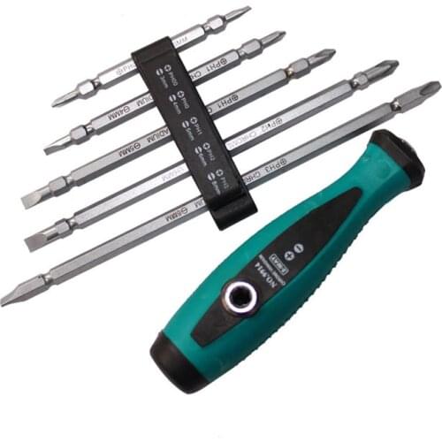6 Pcs/set High Quality Dual Purpose Screwdriver Set Multi-function Phillips and Slotted Screwdrivers Hand Tools