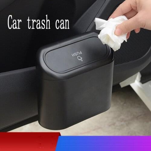 Car Supplies Car Trash Can Cartoon Trash Can DIY Large-capacity Various Interior Storage Boxes Car Trash Car Garbage Bin