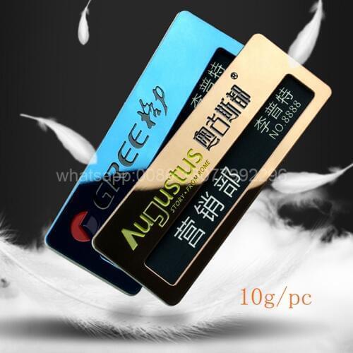 10pcs Custom Business Name Tag ID Badge Personalized Name Badge With Safety Pin